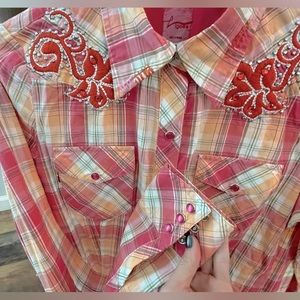 Never worn western top with detail